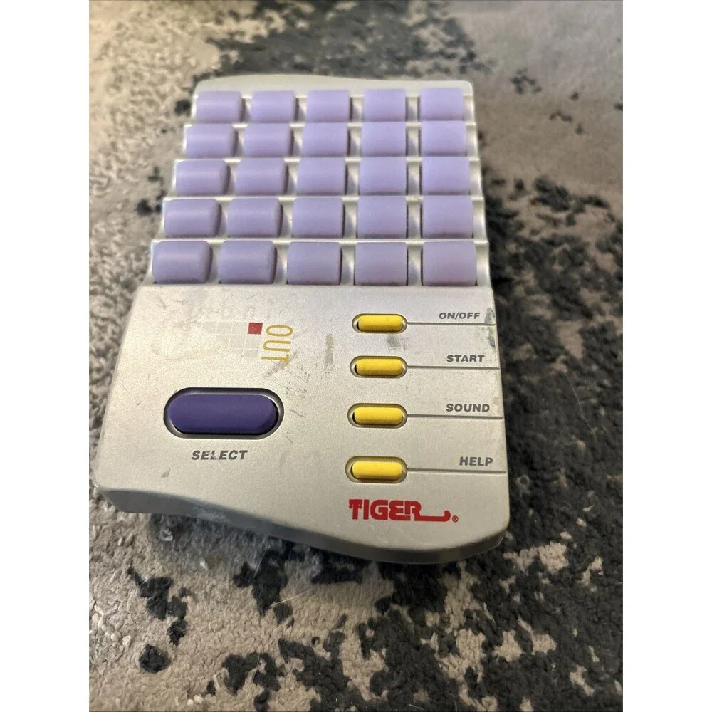 Vintage 1995 Lights Out Handheld Puzzle Game Tiger Electronics